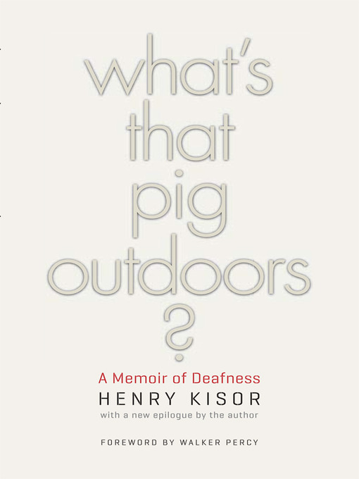 Title details for What's That Pig Outdoors? by Henry Kisor - Wait list